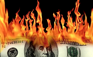Burning money
